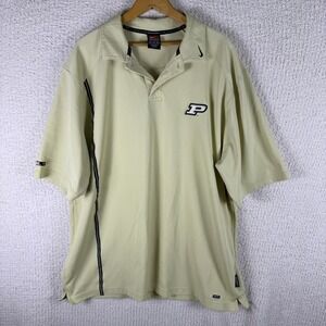 Nike Purdue Boilermakers NCAA Polo Shirt Mens XL Dri-Fit Golf‎